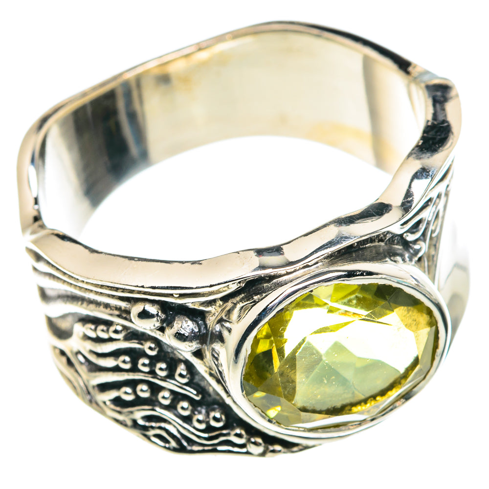 Lemon Quartz Rings handcrafted by Anasilvercos - RING91024