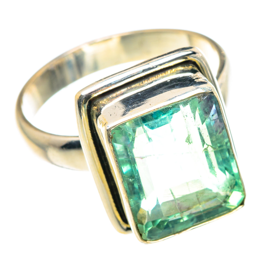 Green Fluorite Rings handcrafted by Anasilvercos - RING91036