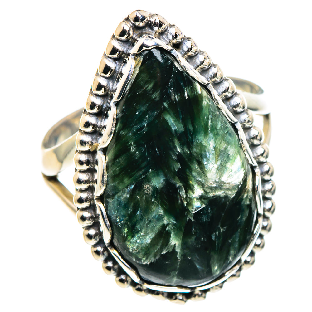 Seraphinite Rings handcrafted by Anasilvercos - RING91037