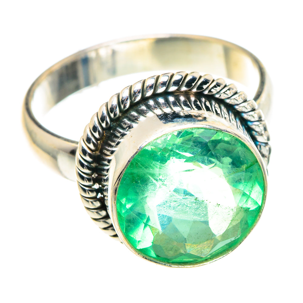 Green Fluorite Rings handcrafted by Anasilvercos - RING91041