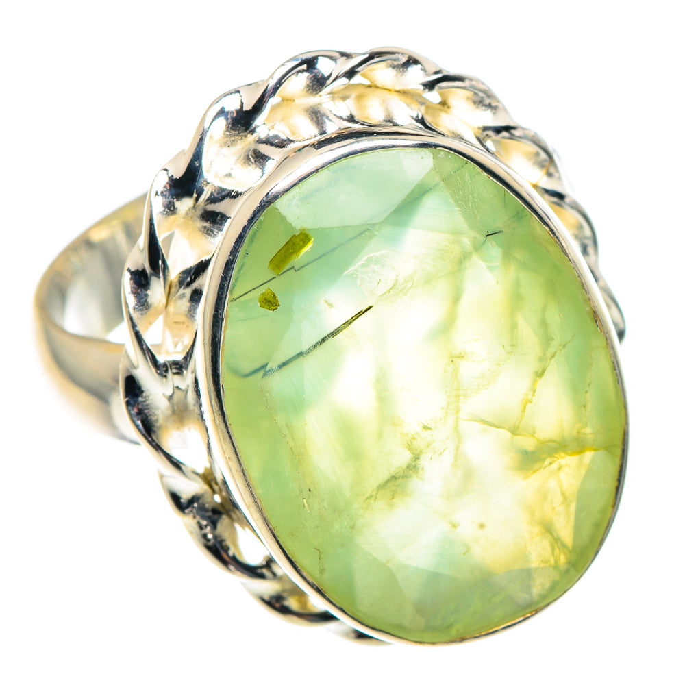 Prehnite Rings handcrafted by Anasilvercos - RING91043