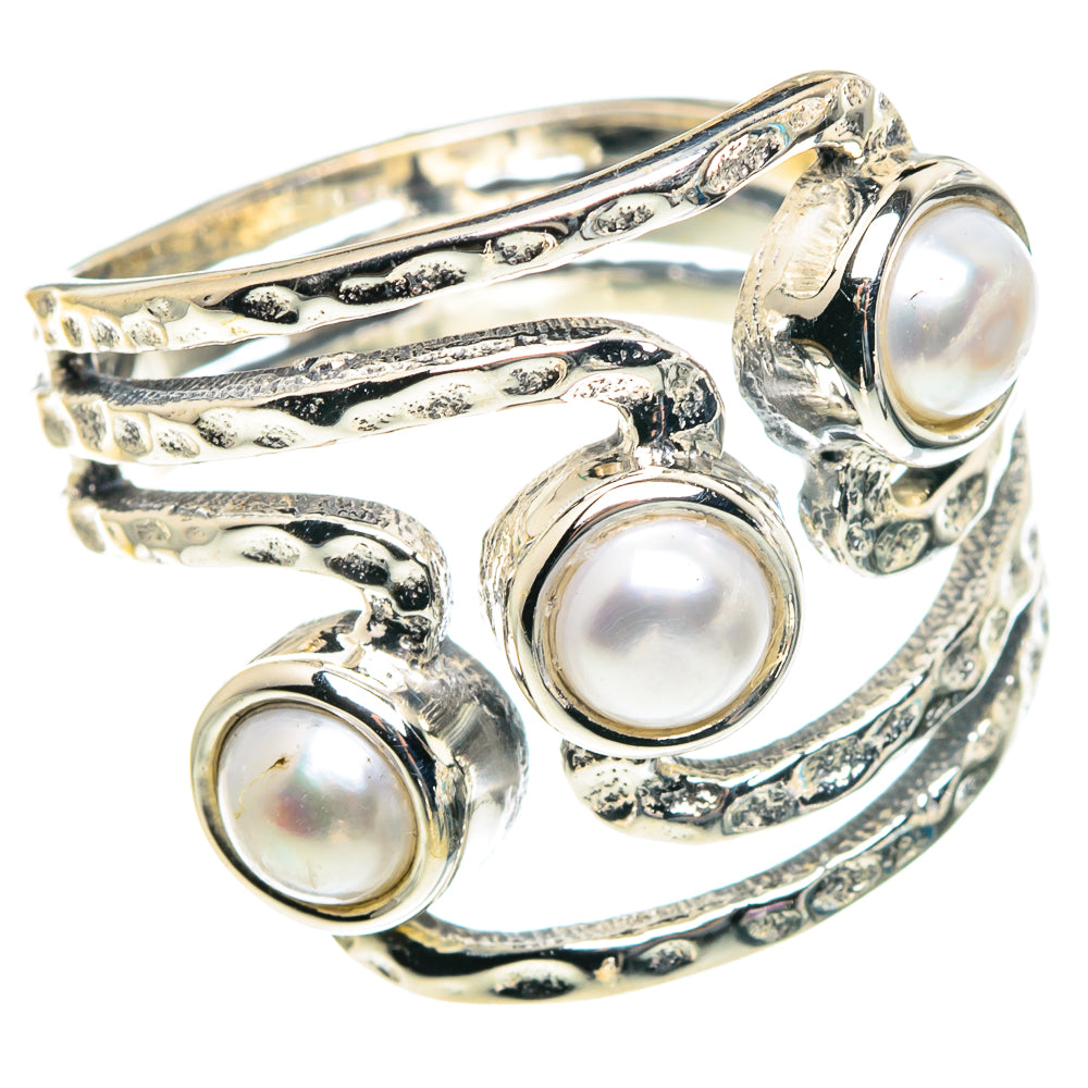 Cultured Pearl Rings handcrafted by Anasilvercos - RING91058