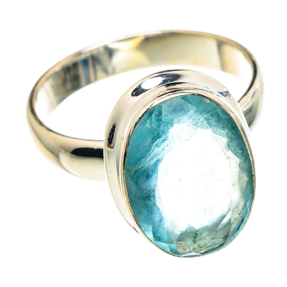 Blue Fluorite Rings handcrafted by Anasilvercos - RING91062