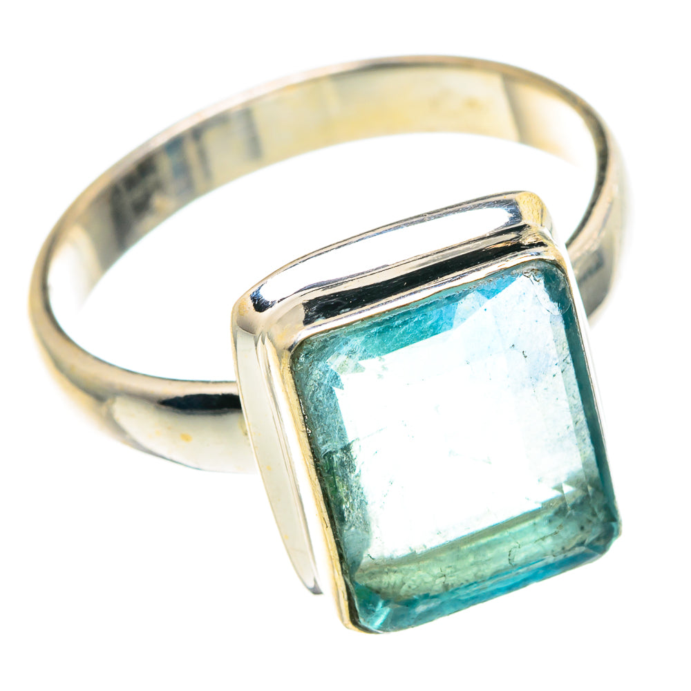 Blue Fluorite Rings handcrafted by Anasilvercos - RING91064