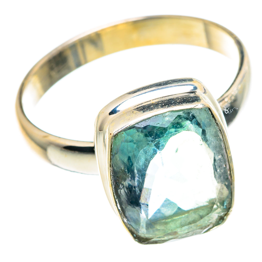 Blue Fluorite Rings handcrafted by Anasilvercos - RING91070