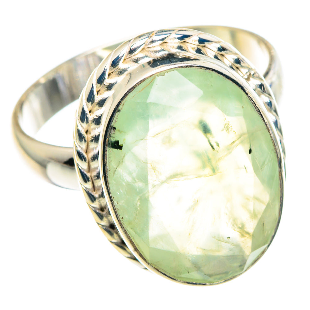 Prehnite Rings handcrafted by Anasilvercos - RING91076
