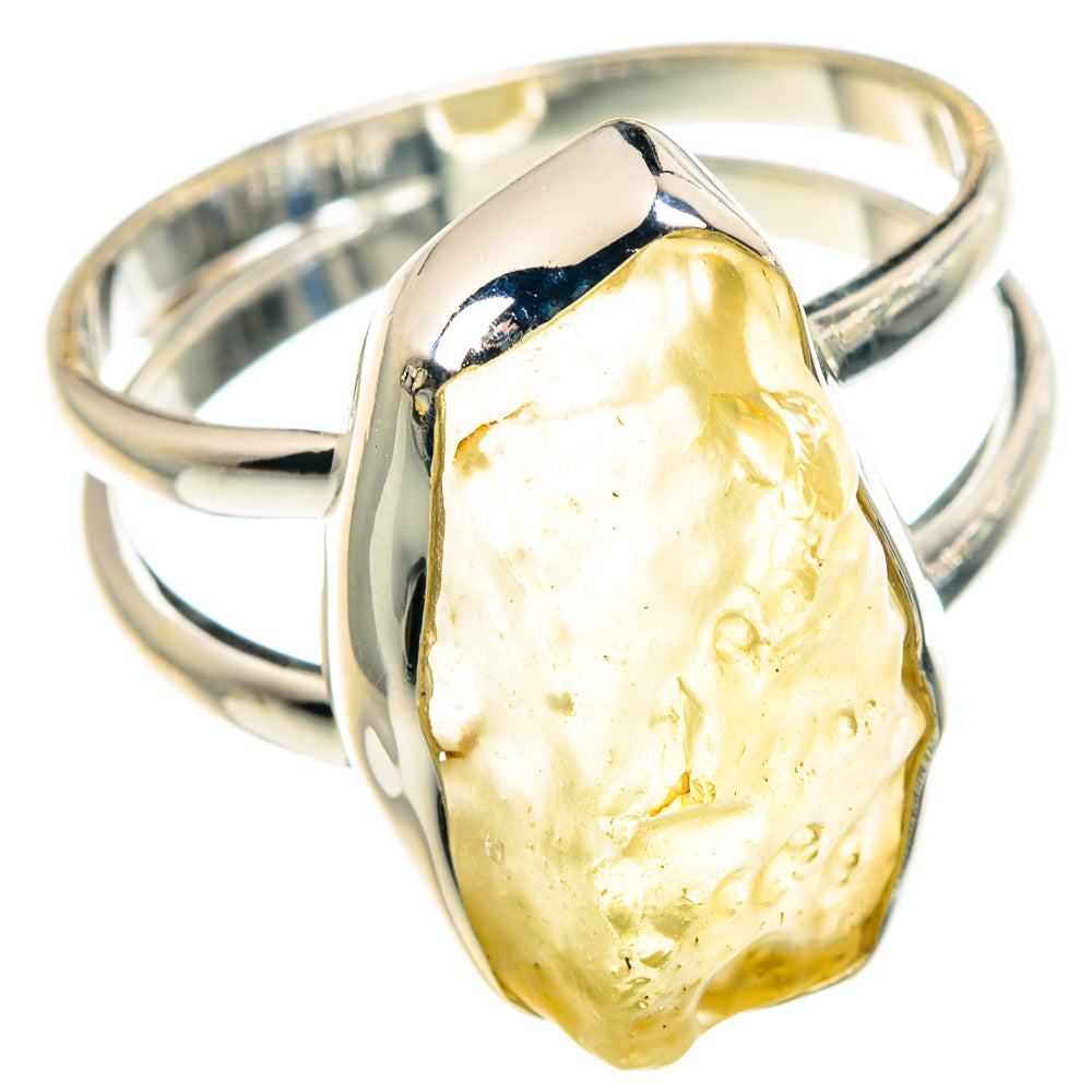 Libyan Desert Glass Rings handcrafted by Anasilvercos - RING91080 - Photo 2