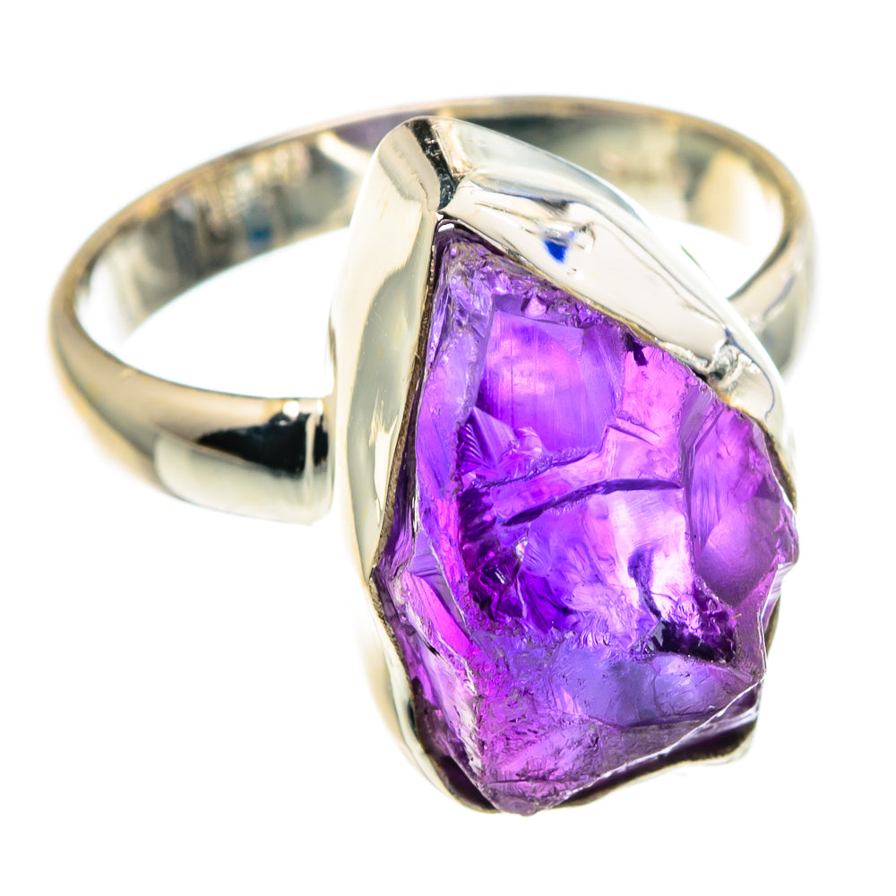Amethyst Rings handcrafted by Anasilvercos - RING91085 - Photo 2