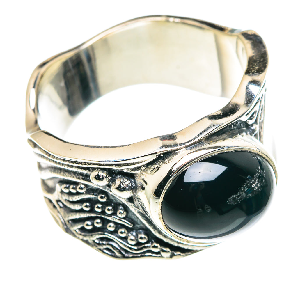 Black Onyx Rings handcrafted by Anasilvercos - RING91089
