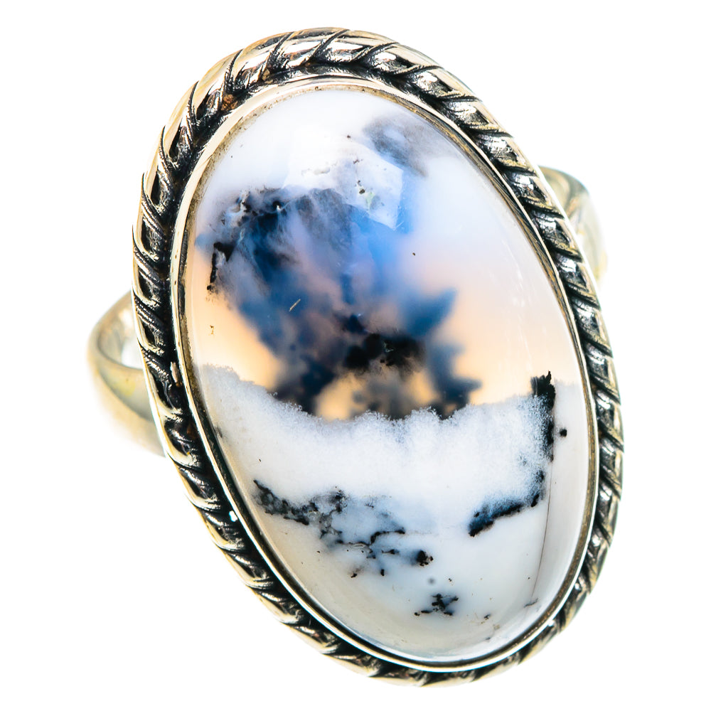 Dendritic Opal Rings handcrafted by Anasilvercos - RING91090