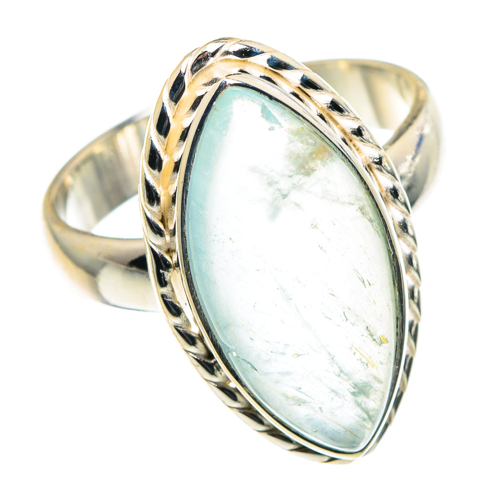 Aquamarine Rings handcrafted by Anasilvercos - RING91093
