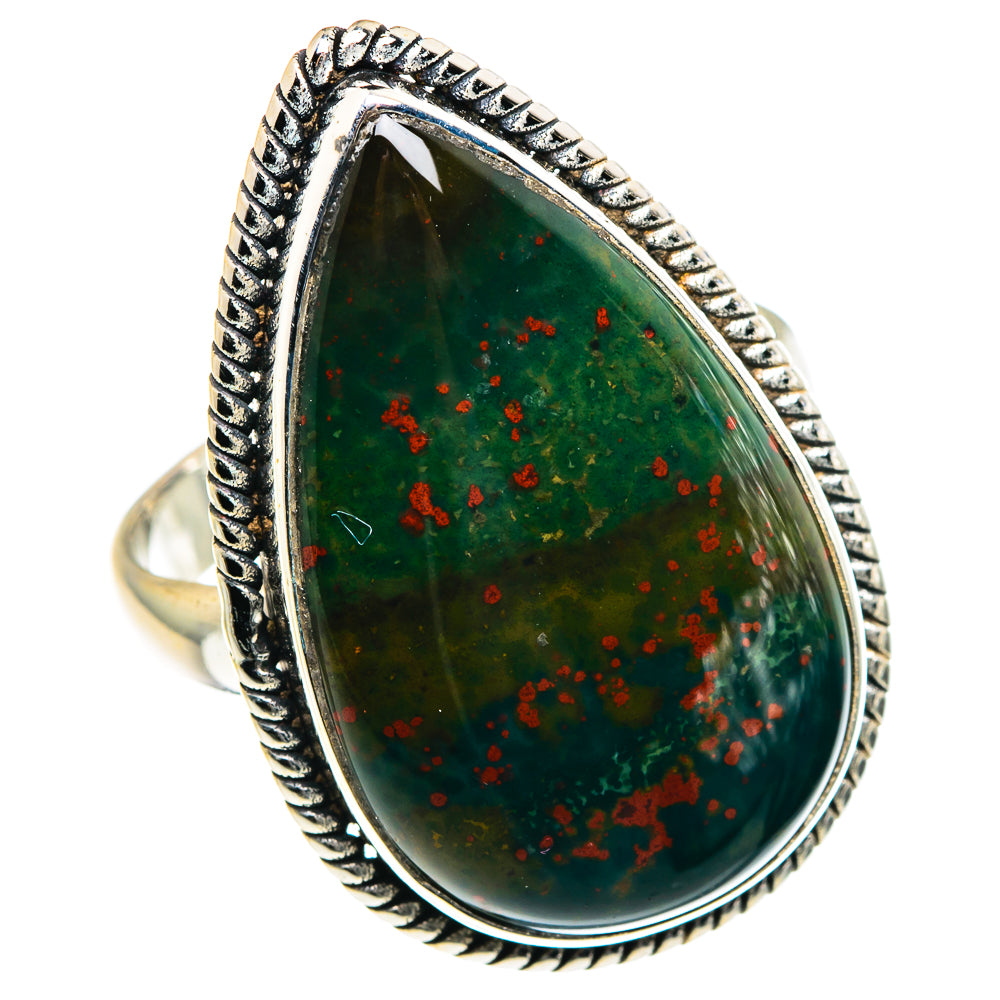 Bloodstone Rings handcrafted by Anasilvercos - RING91105