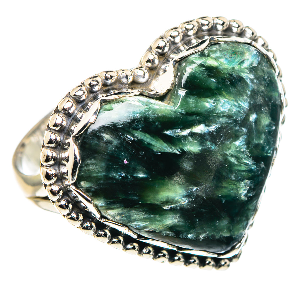 Seraphinite Rings handcrafted by Anasilvercos - RING91106