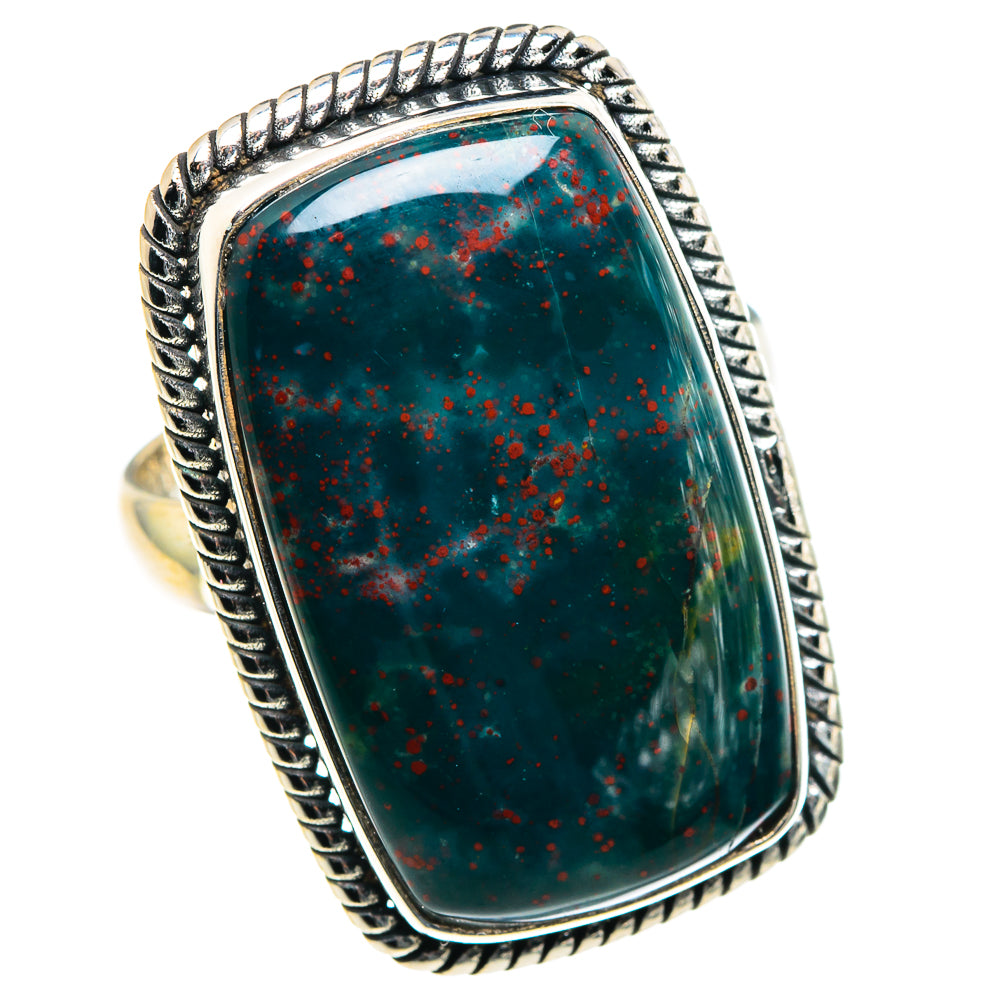 Bloodstone Rings handcrafted by Anasilvercos - RING91108