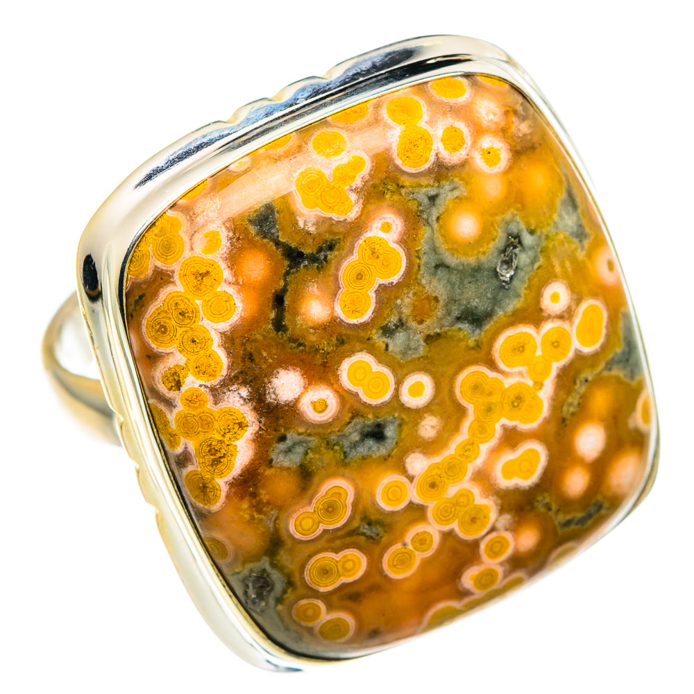Ocean Jasper Rings handcrafted by Anasilvercos - RING91113