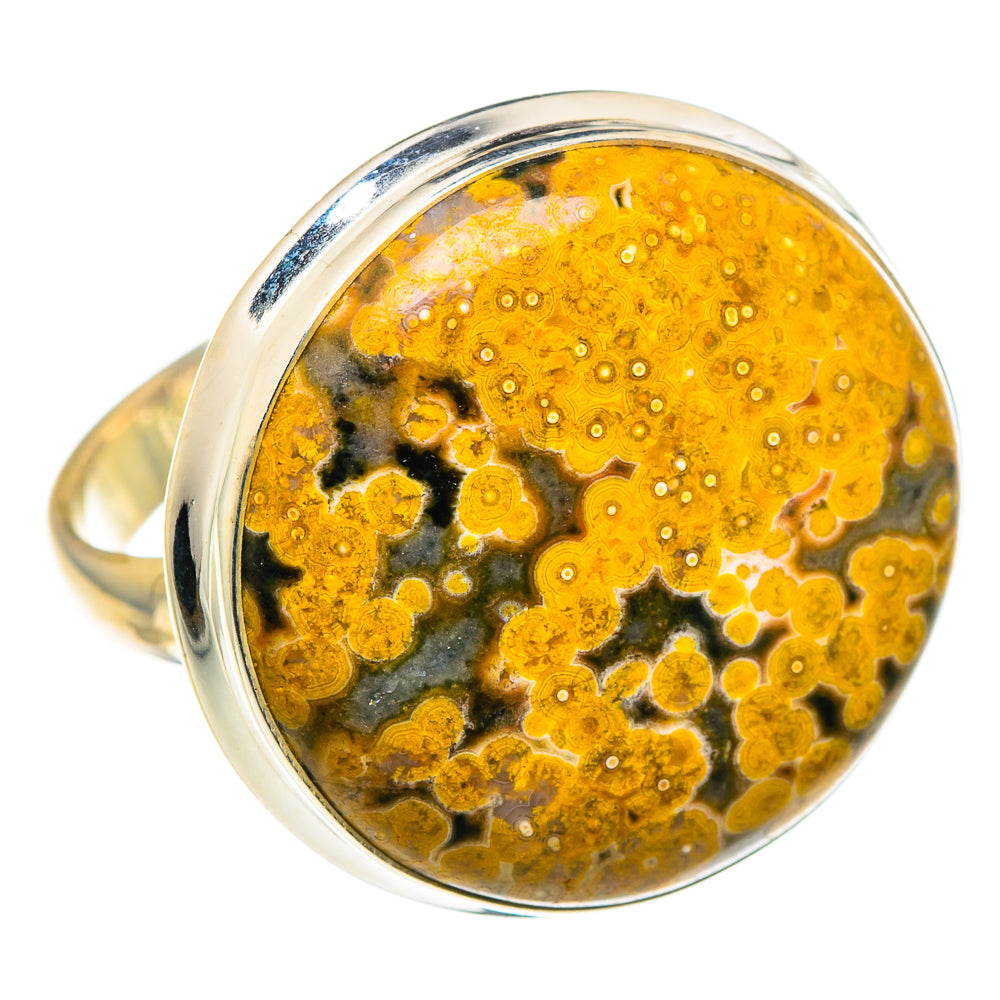 Ocean Jasper Rings handcrafted by Anasilvercos - RING91118