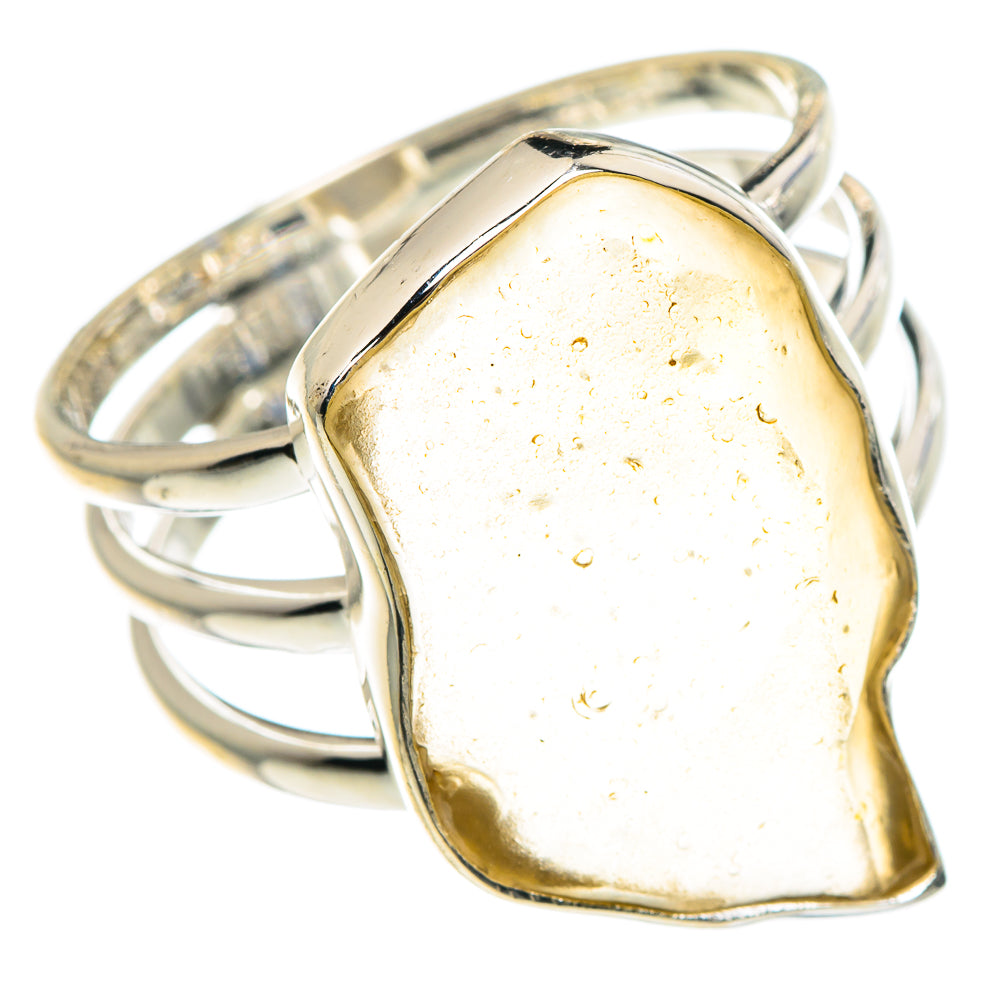 Libyan Desert Glass Rings handcrafted by Anasilvercos - RING91120 - Photo 2