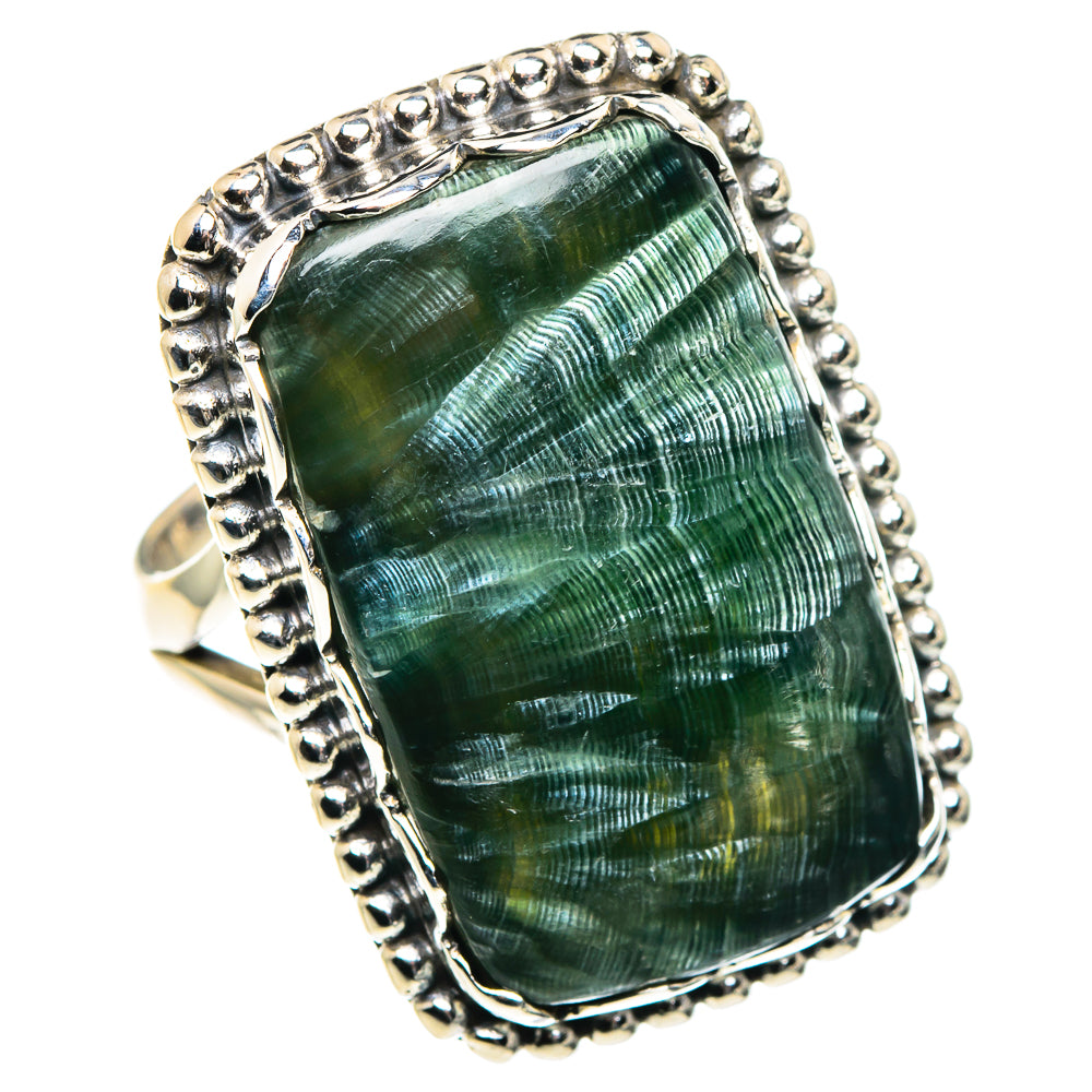 Seraphinite Rings handcrafted by Anasilvercos - RING91162