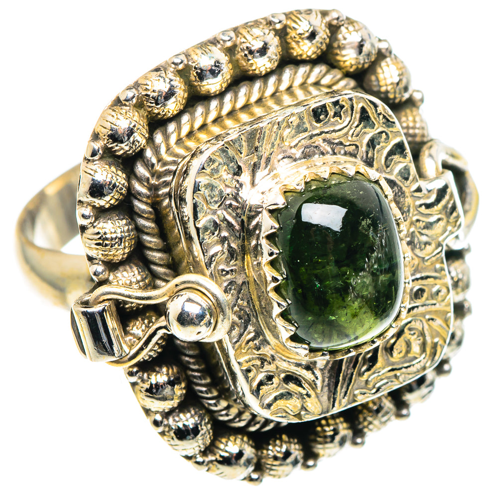 Green Tourmaline Rings handcrafted by Anasilvercos - RING91165