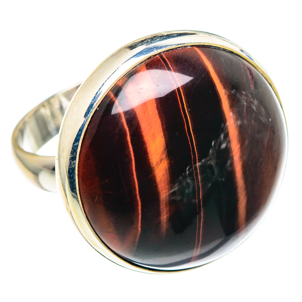 Red Tiger Eye Rings handcrafted by Anasilvercos - RING91171