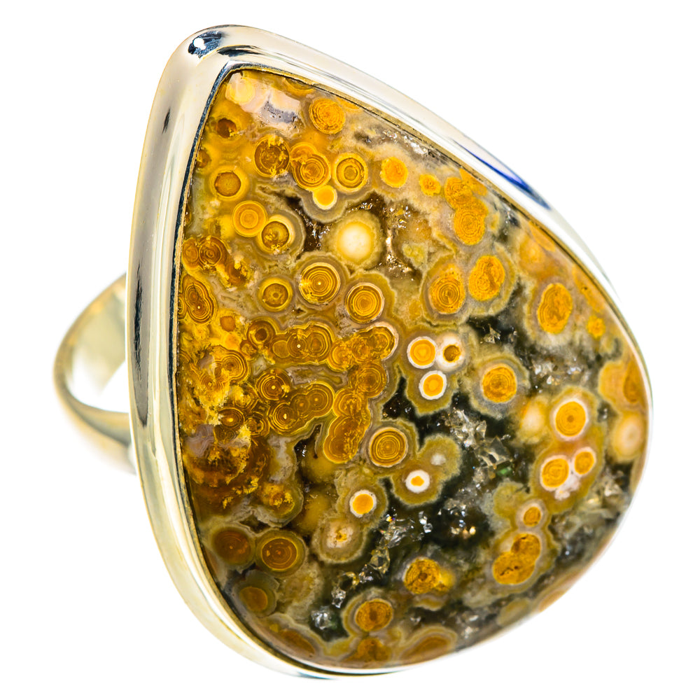 Ocean Jasper Rings handcrafted by Anasilvercos - RING91174 - Photo 2