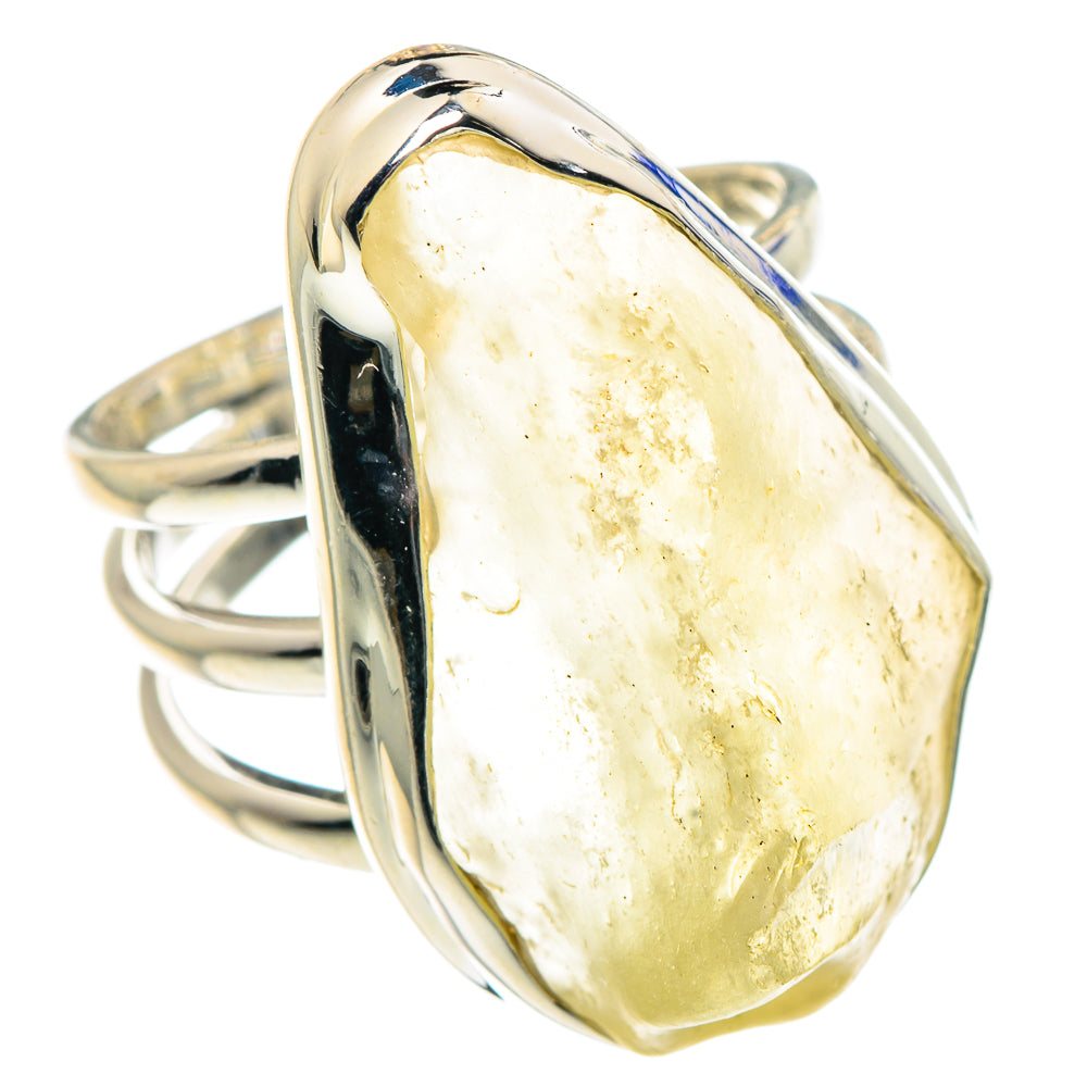 Libyan Desert Glass Rings handcrafted by Anasilvercos - RING91179