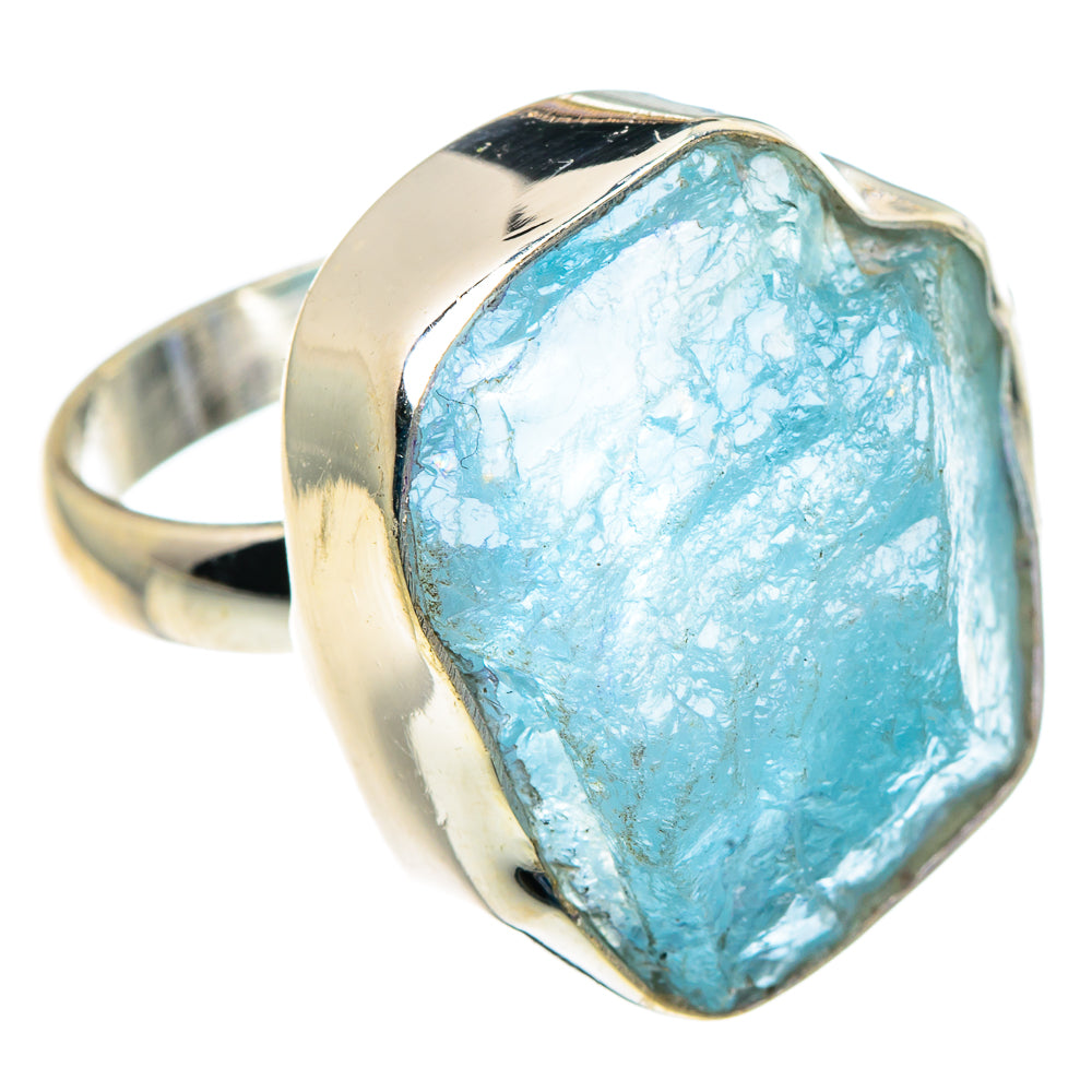 Aquamarine Rings handcrafted by Anasilvercos - RING91205