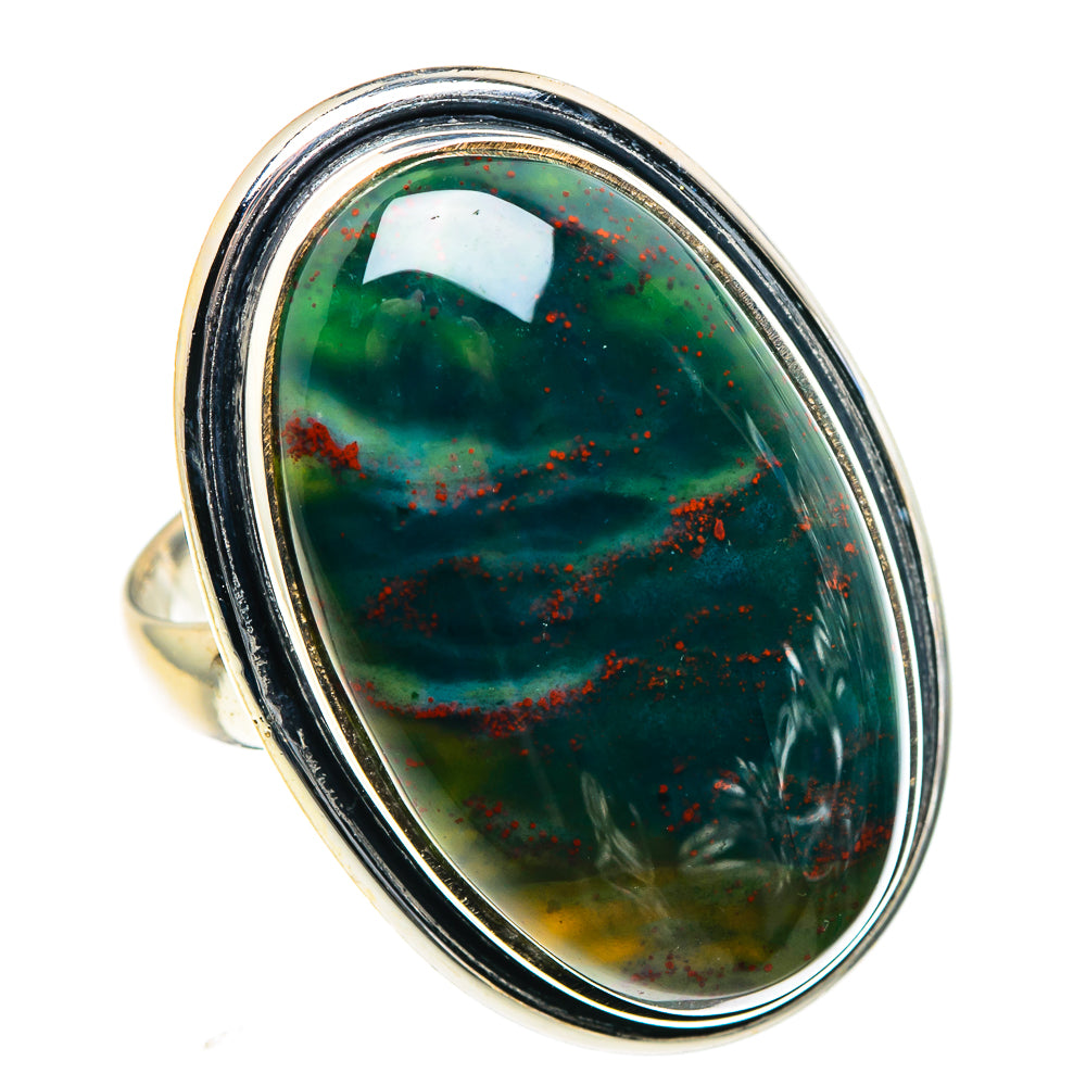 Bloodstone Rings handcrafted by Anasilvercos - RING91215
