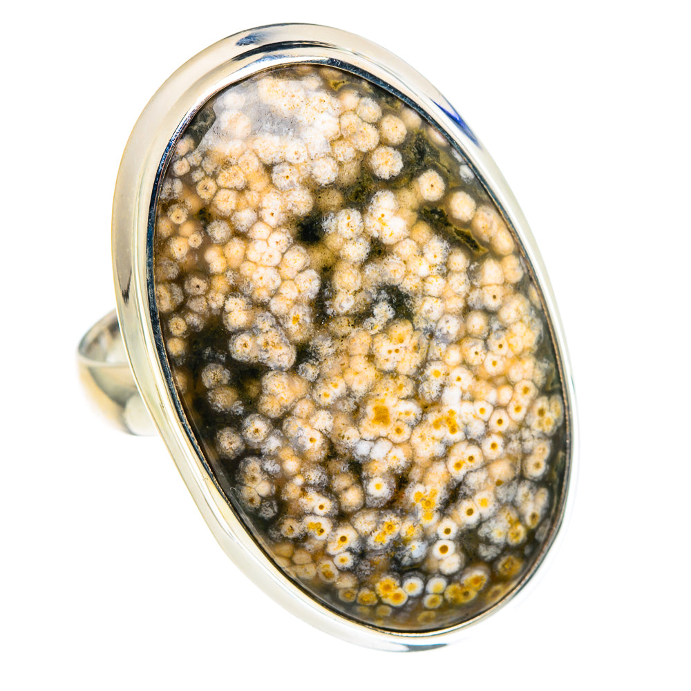 Ocean Jasper Rings handcrafted by Anasilvercos - RING91216