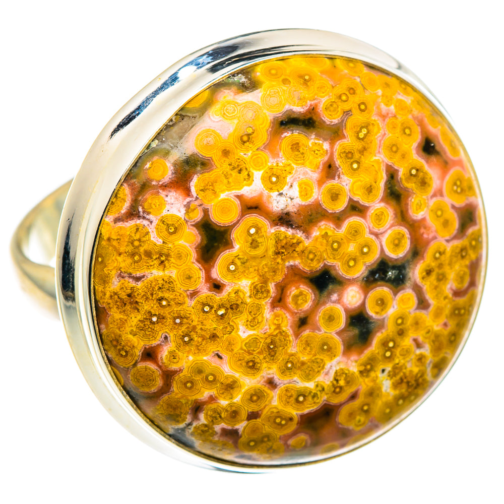 Ocean Jasper Rings handcrafted by Anasilvercos - RING91217