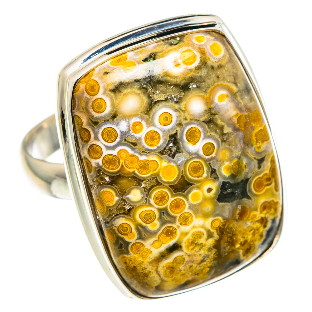 Ocean Jasper Rings handcrafted by Anasilvercos - RING91220