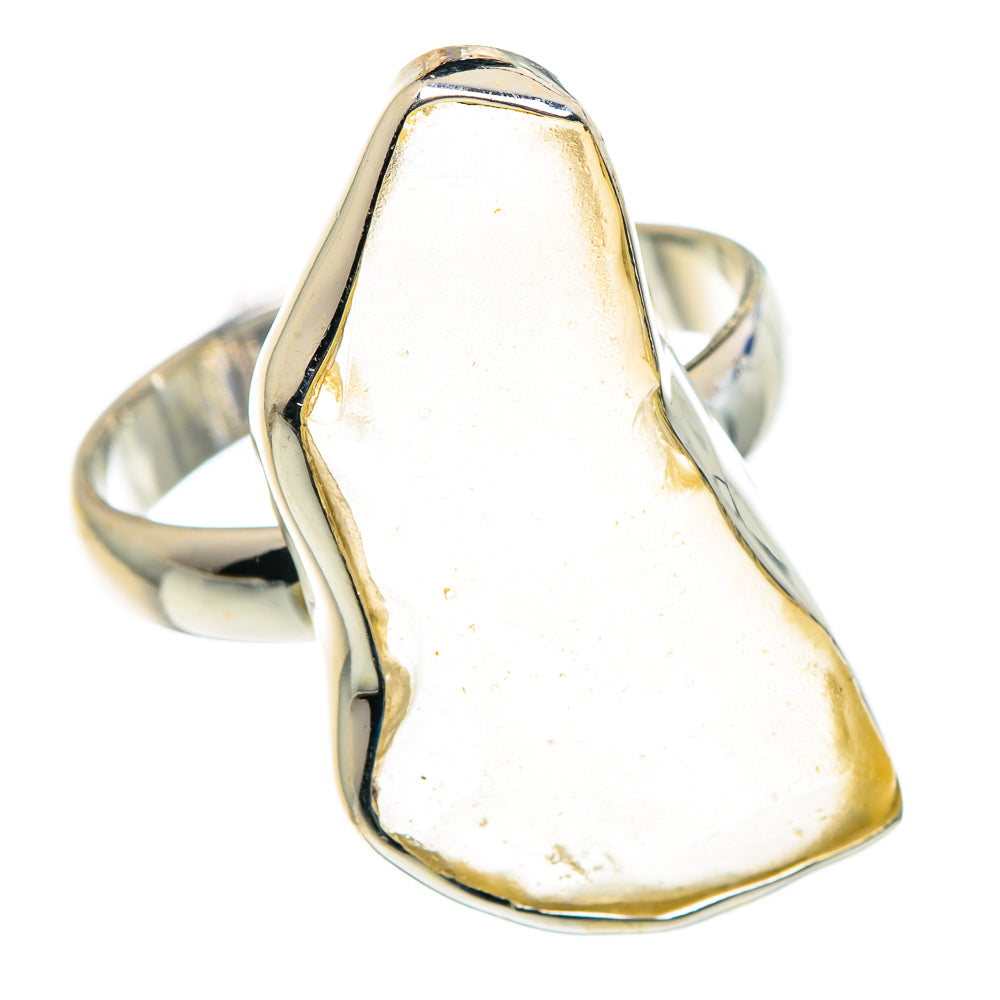 Libyan Desert Glass Rings handcrafted by Anasilvercos - RING91226