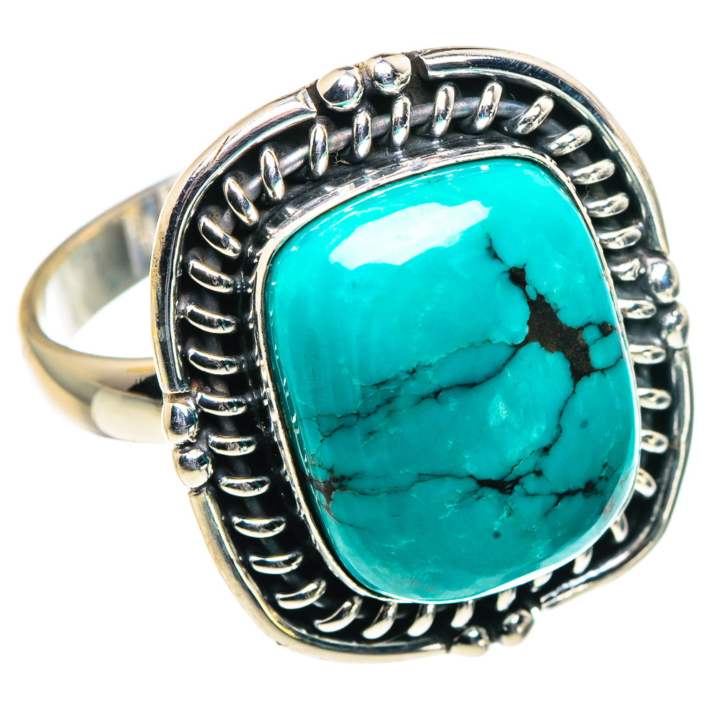 Tibetan Turquoise Rings handcrafted by Anasilvercos - RING91245