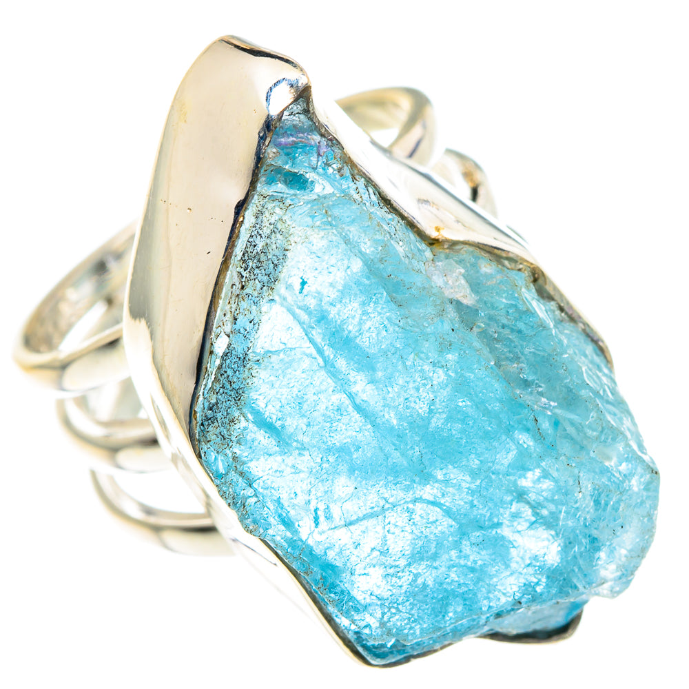 Aquamarine Rings handcrafted by Anasilvercos - RING91248