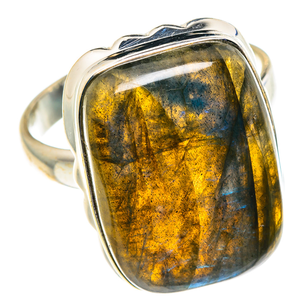 Labradorite Rings handcrafted by Anasilvercos - RING91255