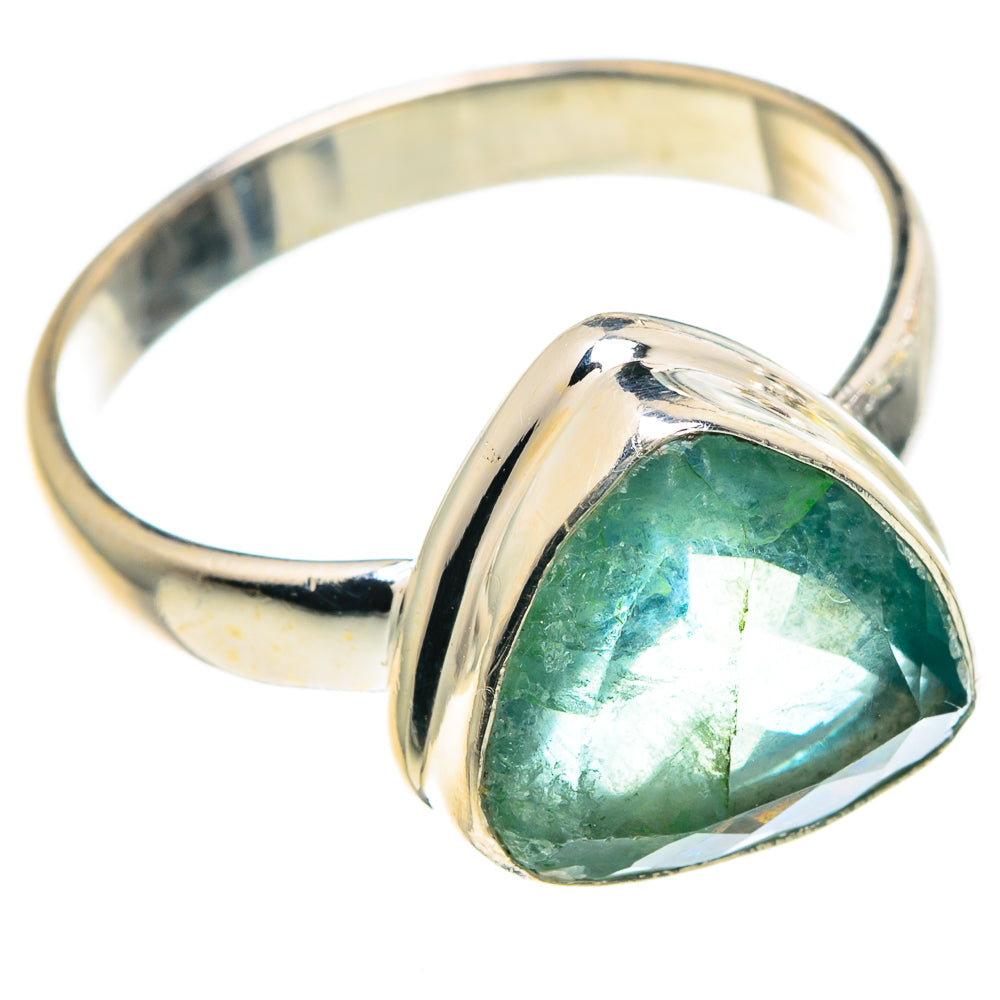 Green Fluorite Rings handcrafted by Anasilvercos - RING91273