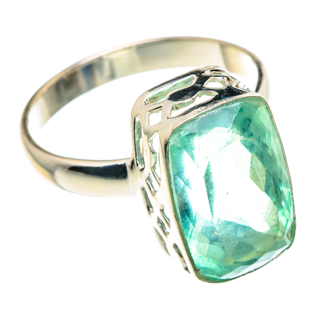 Green Fluorite Rings handcrafted by Anasilvercos - RING91275