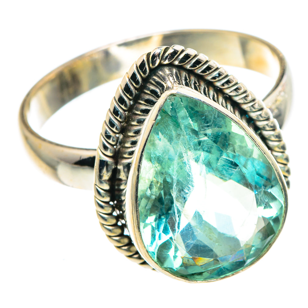 Blue Fluorite Rings handcrafted by Anasilvercos - RING91277