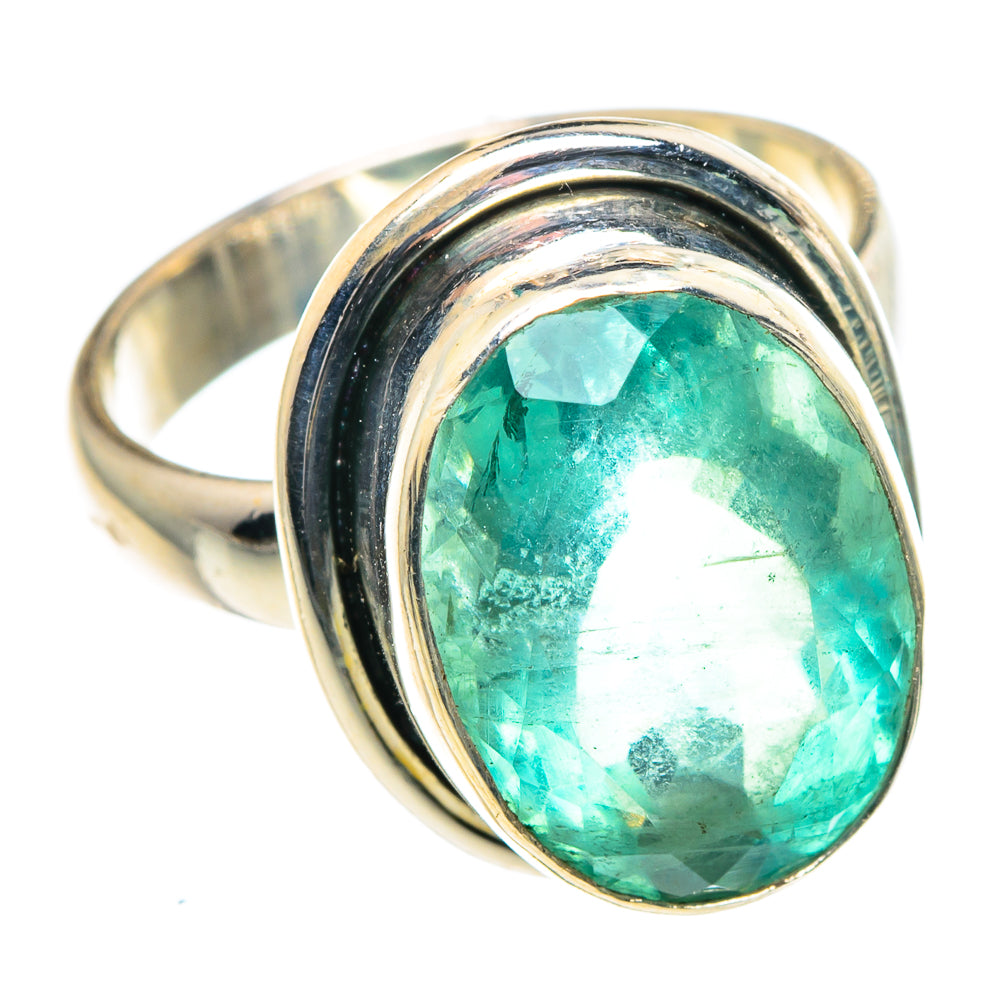 Green Fluorite Rings handcrafted by Anasilvercos - RING91279