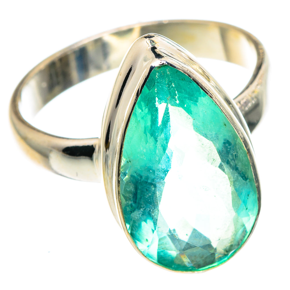 Green Fluorite Rings handcrafted by Anasilvercos - RING91280