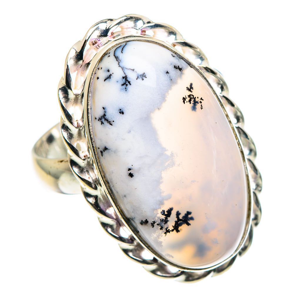 Dendritic Opal Rings handcrafted by Anasilvercos - RING91289