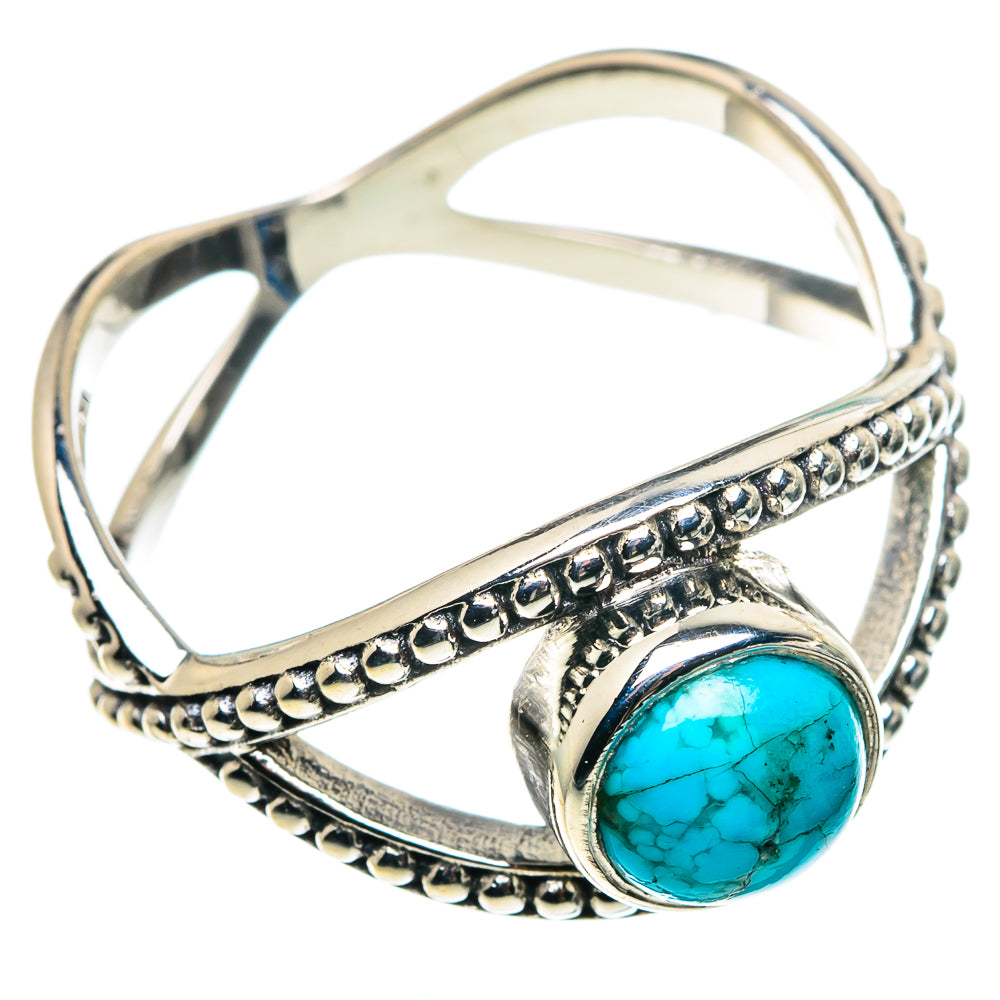 Tibetan Turquoise Rings handcrafted by Anasilvercos - RING91293