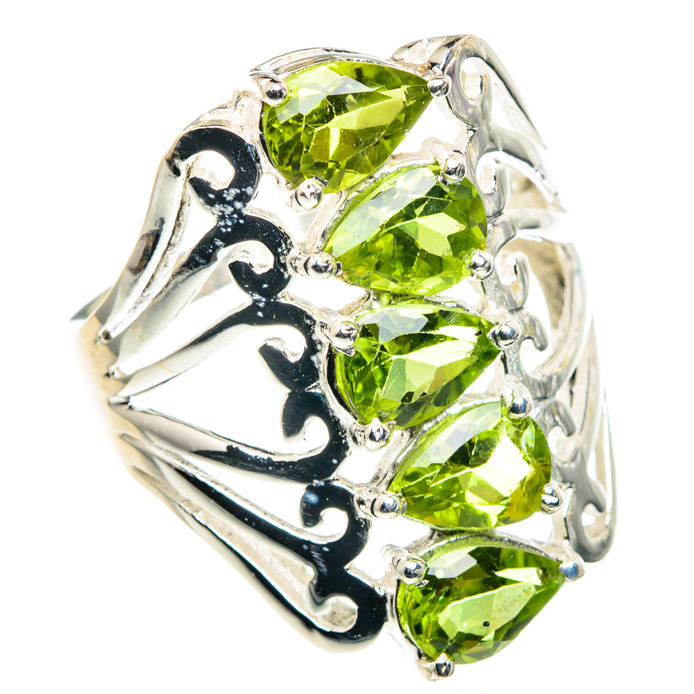 Peridot Rings handcrafted by Anasilvercos - RING91298