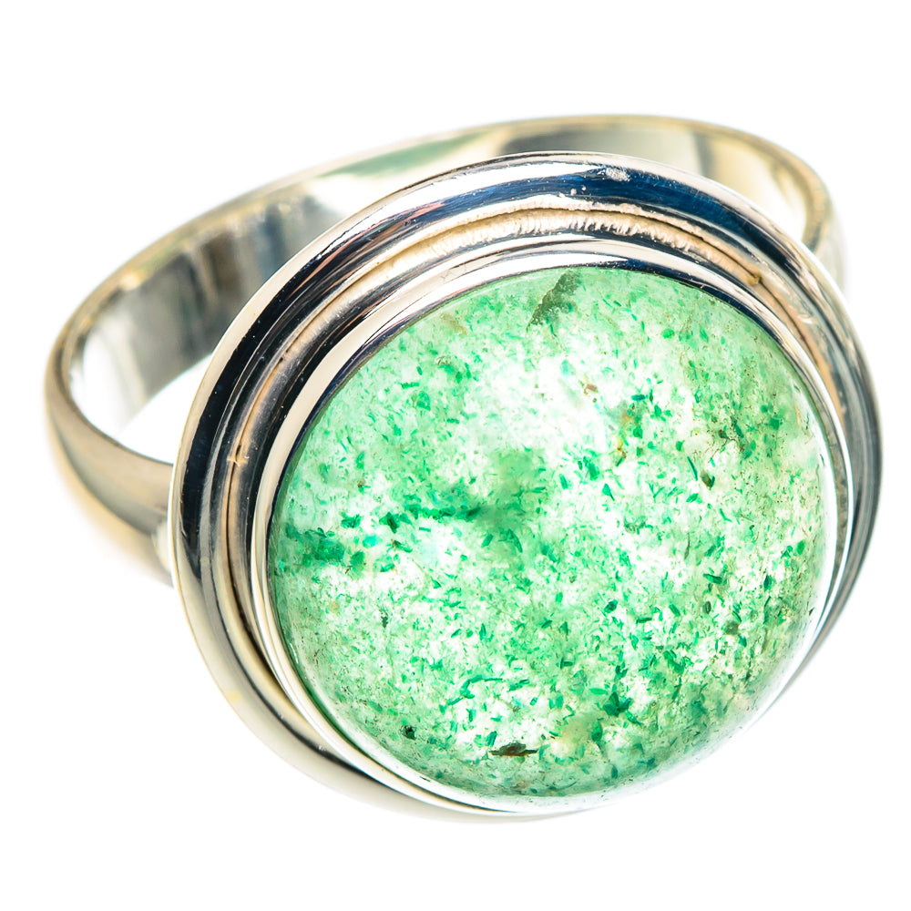 Green Aventurine Rings handcrafted by Anasilvercos - RING91299
