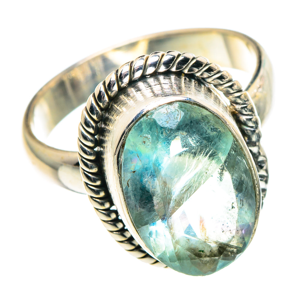 Blue Fluorite Rings handcrafted by Anasilvercos - RING91300