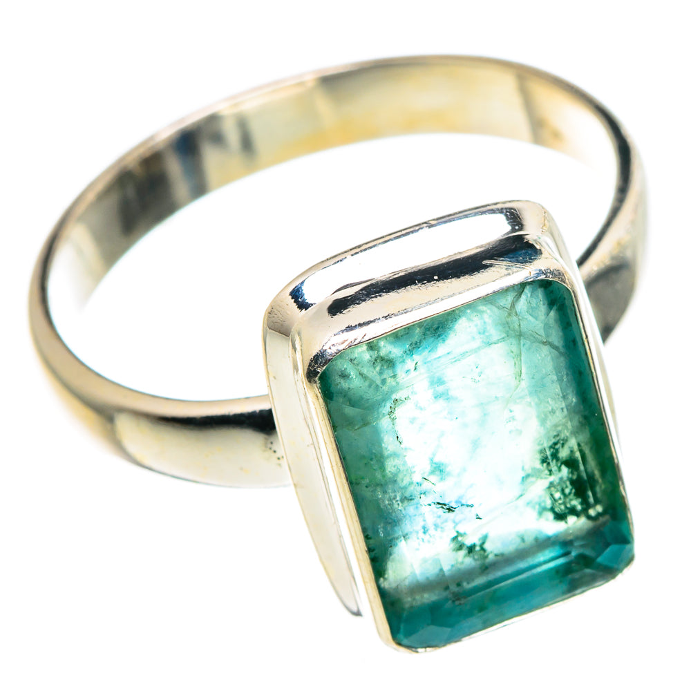 Green Fluorite Rings handcrafted by Anasilvercos - RING91302
