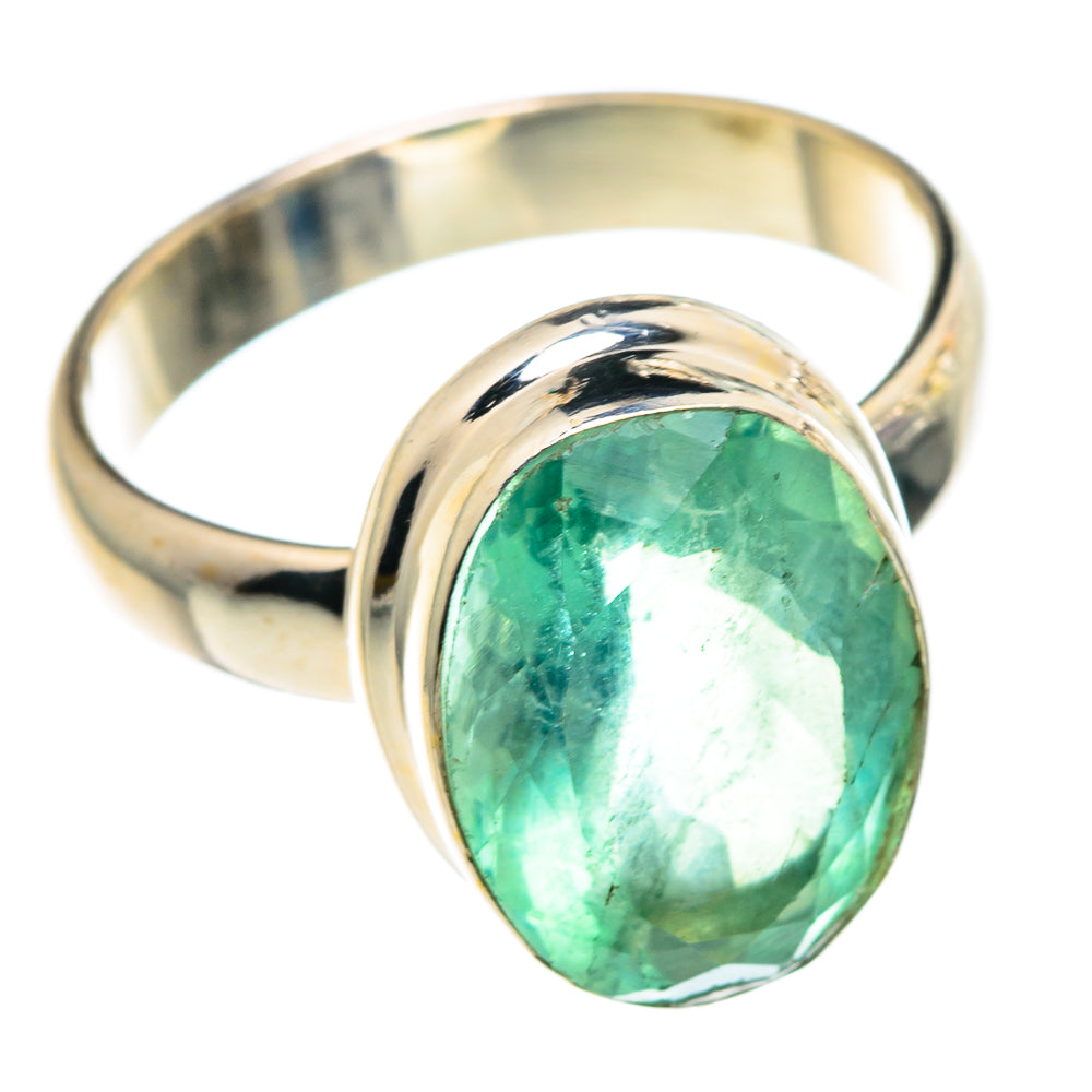 Green Fluorite Rings handcrafted by Anasilvercos - RING91303