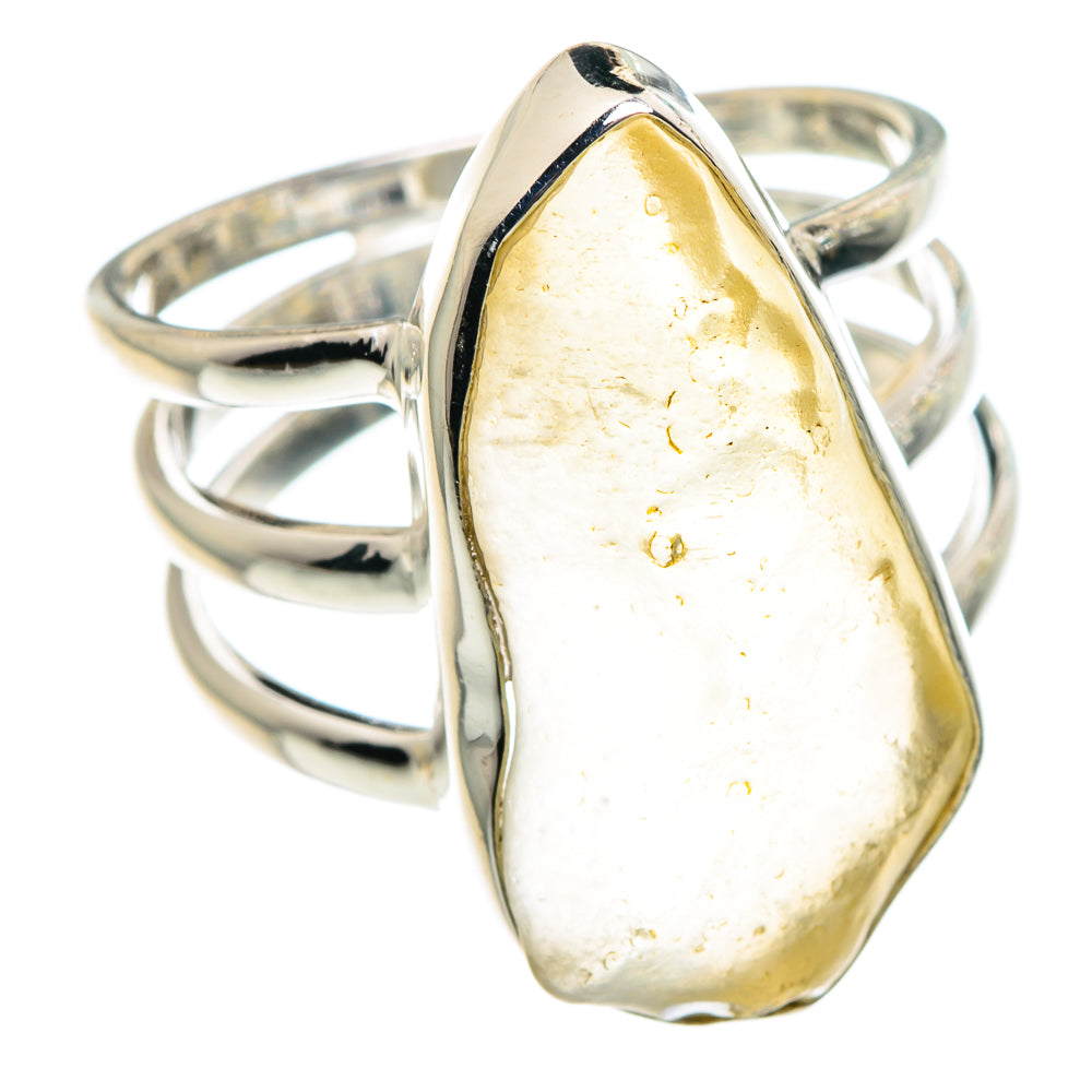 Libyan Desert Glass Rings handcrafted by Anasilvercos - RING91306