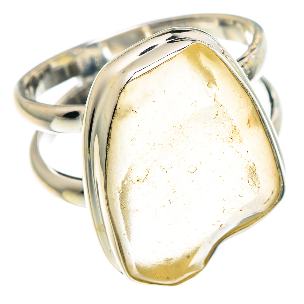 Libyan Desert Glass Rings handcrafted by Anasilvercos - RING91308