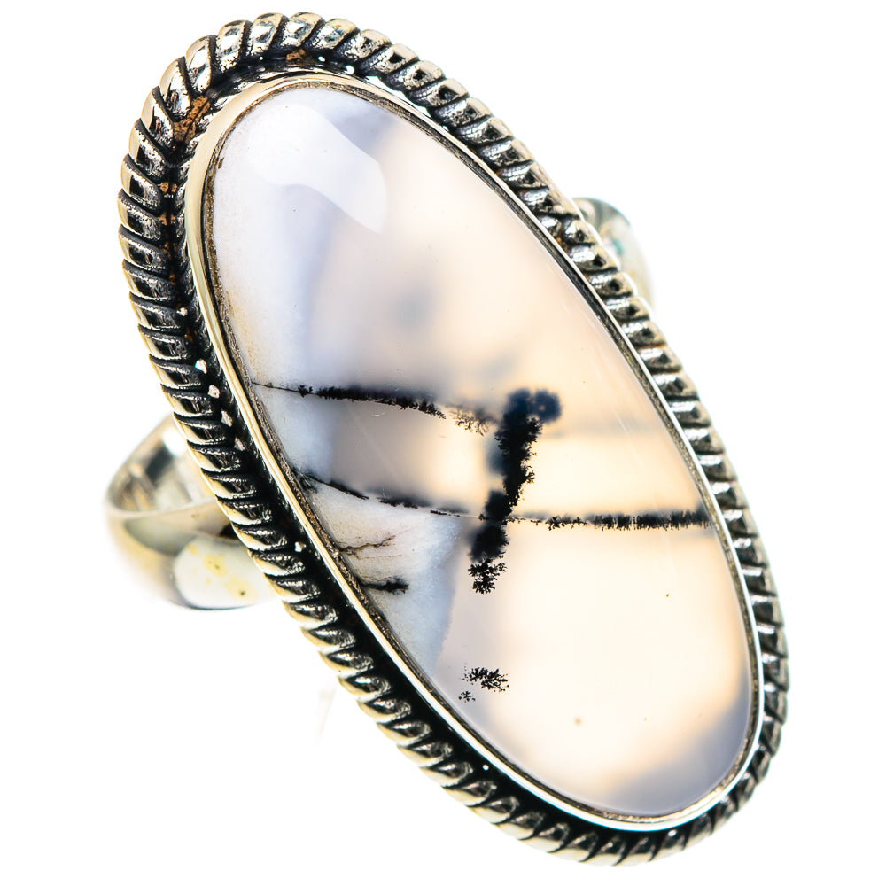 Dendritic Opal Rings handcrafted by Anasilvercos - RING91319
